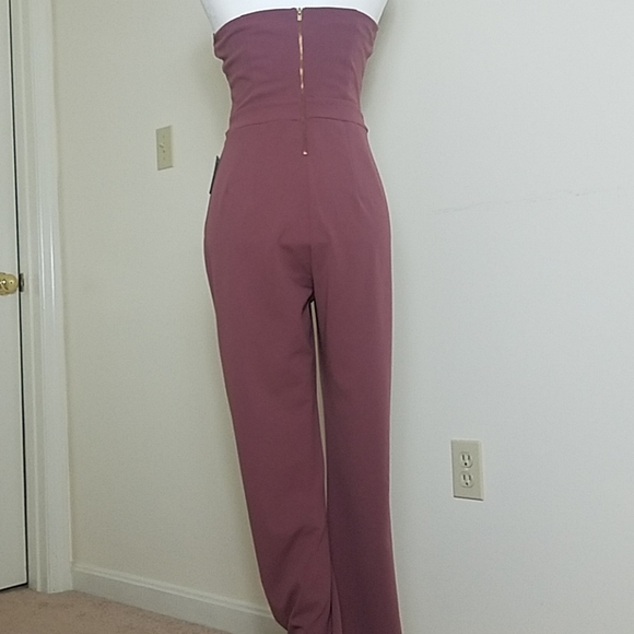 Express purple sweetheart neckline jumpsuit - Picture 8 of 8